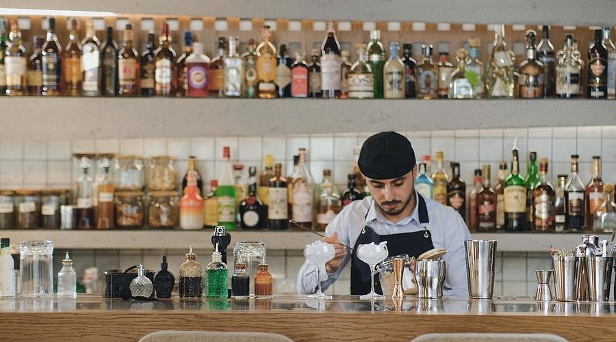 Cocktail and wine at Corpous Gastrobar bar