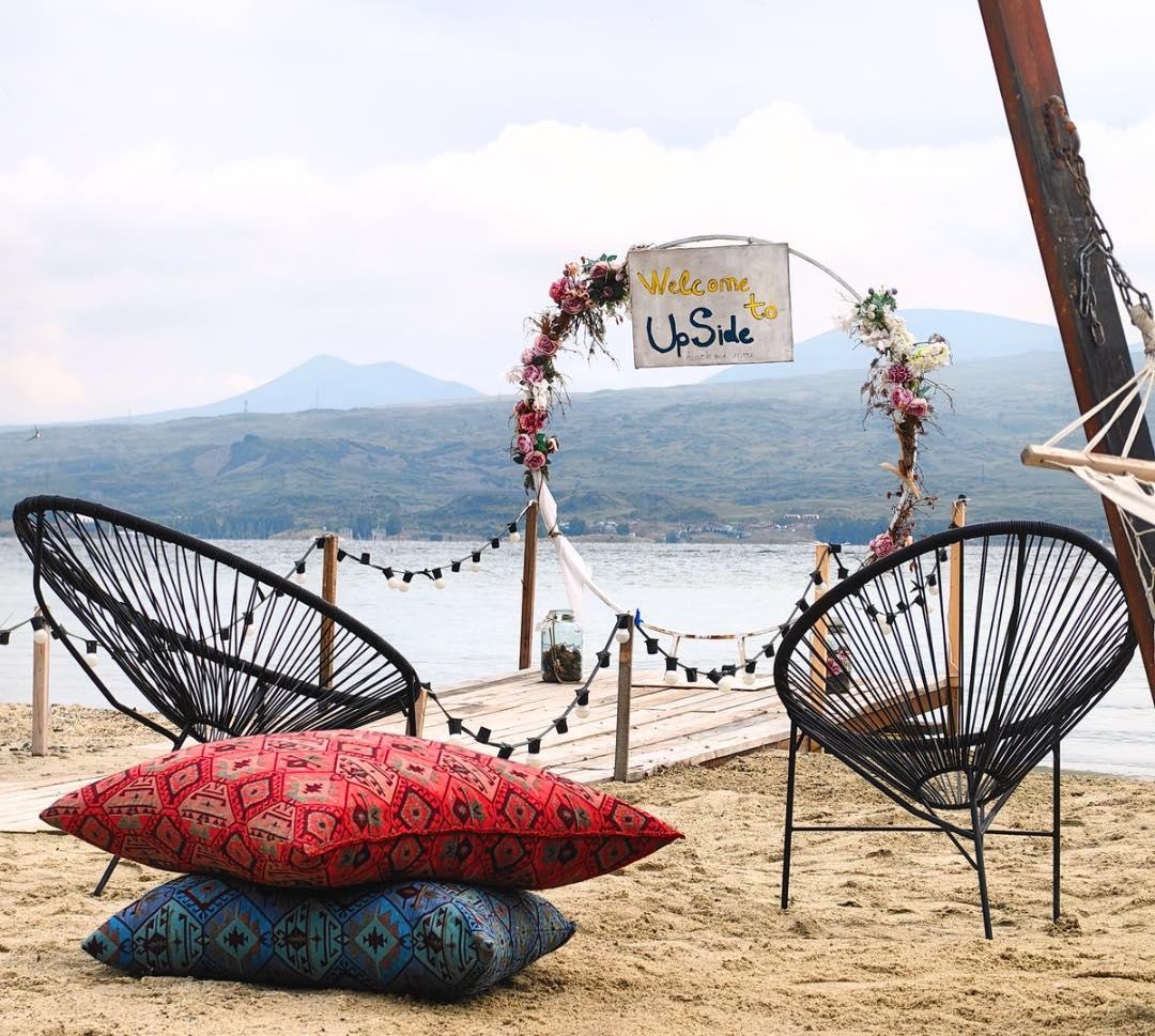 Սևանա լճի մայրամուտը լողափային ակումբից