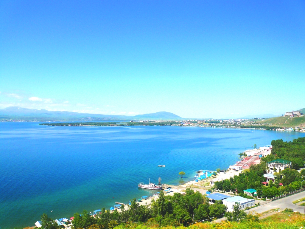 Lake Sevan beaches and shoreline